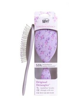 NWT LoveShackFancy x Wet Brush Limited Edition Original Detangler - Hibiscus HTF